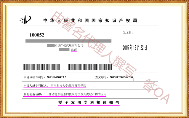 长沙欧诺知识产权代理有限公司,知识产权代理,长沙专利代理,专利代办哪家好,专利申请,发明专利申请