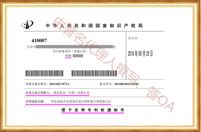 长沙欧诺知识产权代理有限公司,知识产权代理,长沙专利代理,专利代办哪家好,专利申请,发明专利申请